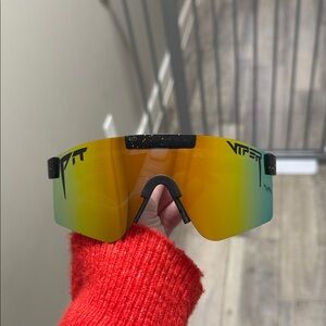 Pit Viper Gradient Sunglasses - Yellow and Green